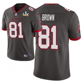 Maillot Tampa Bay Buccaneers Antonio Brown 81 Nike Marron 2021 Super Bowl LV  - Homme